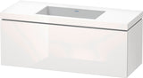 DURAVIT L-Cube c-bonded Waschtischset 1200 mm mit Vero Air Waschtisch, 1 Auszug, Weiß Matt