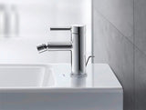 DURAVIT Circle Einhebel-Bidetmischer Chrom – Keramikmischsystem, 128 mm Ausladung