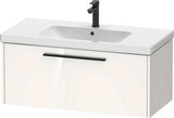 DURAVIT D-Code 2.0 Waschtischunterbau wandhängend 984 mm Weiß Hochglanz mit Auszug und Soft-Close