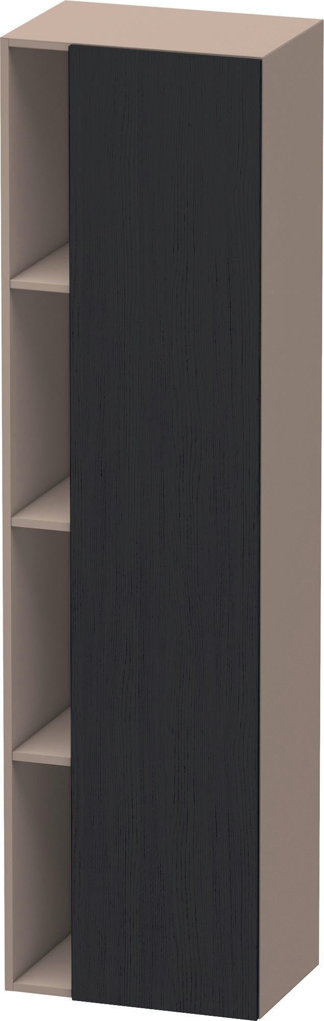 DURAVIT DuraStyle Hochschrank 360x500x1800mm, 1 Tür links, weiß matt – Wandhängend mit Soft-Close