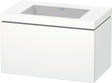 DURAVIT L-Cube c-bonded Waschtischset 800 mm mit Vero Air Becken, 1 Auszug, Weiß Matt