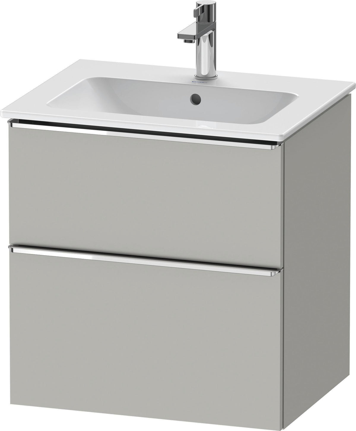 DURAVIT D-Neo Waschtischunterbau 610 mm Eiche Schwarz mit Bronze Griff – wandhängend