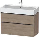Duravit D-Neo Waschtischunterbau 984 mm Eiche Terra Matt mit Auszug und Soft-Close