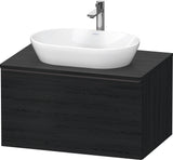 DURAVIT D-Neo Konsolenwaschtischunterbau 800 mm betongrau matt mit Bronze-Griff und Soft-Close-Auszug