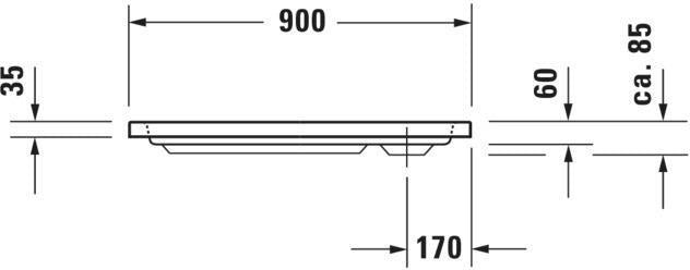 DURAVIT D-Code Duschwanne 800x800 mm Weiß Sanitäracryl mit Antislip