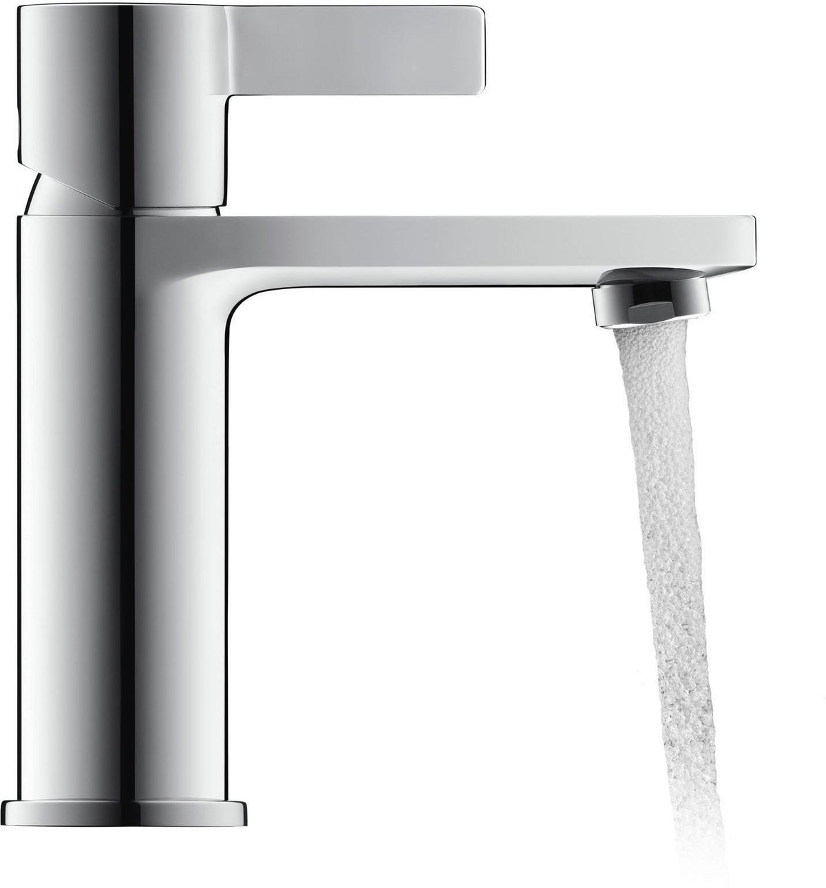 Duravit D-Neo Einhebel-Waschtischmischer mit FreshStart, Zugstange & Chrom – 109 mm Ausladung