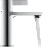 Duravit D-Neo Einhebel-Waschtischmischer mit FreshStart, Zugstange & Chrom – 109 mm Ausladung