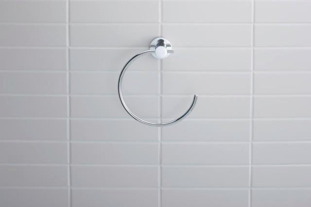 DURAVIT D-Code Handtuchring Chrom – Wandmontage, schwenkbar, 158 mm