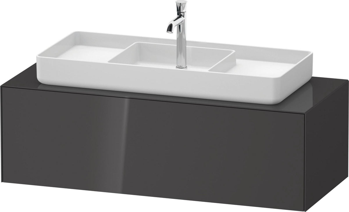 Duravit White Tulip Waschtischunterbau 1300 mm Nussbaum Mitte von Philippe Starck