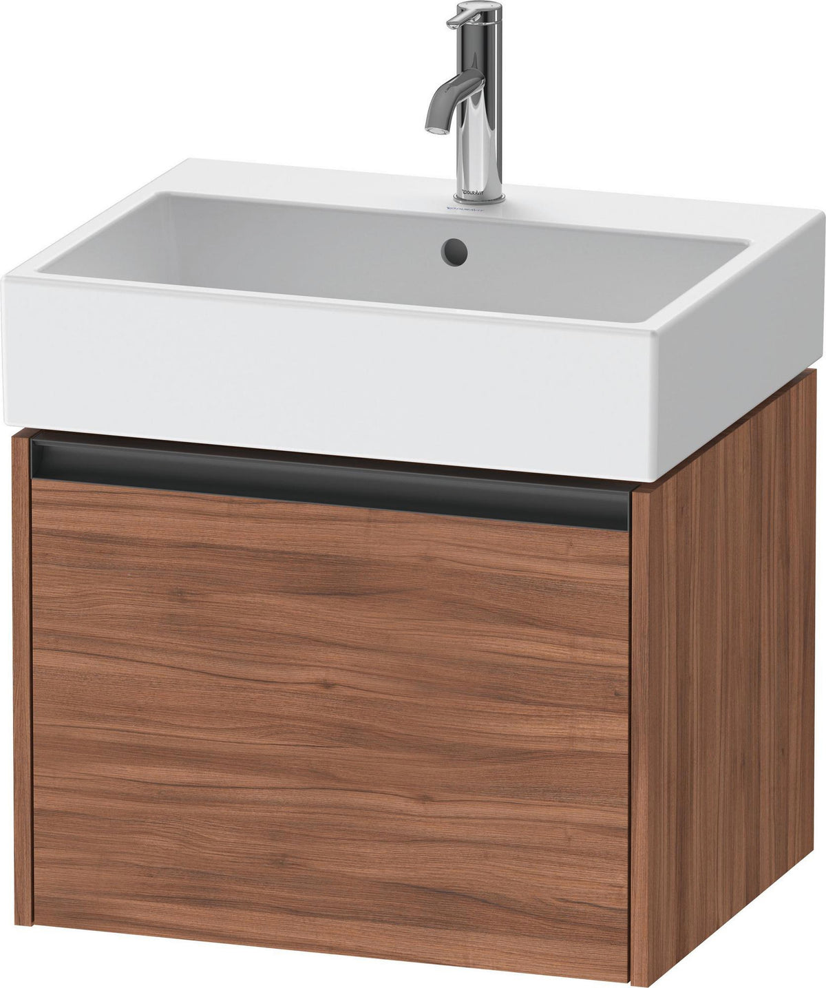 Duravit Ketho.2 Waschtischunterbau 584 mm betongrau matt – wandhängend, 1 Auszug, Soft-Close
