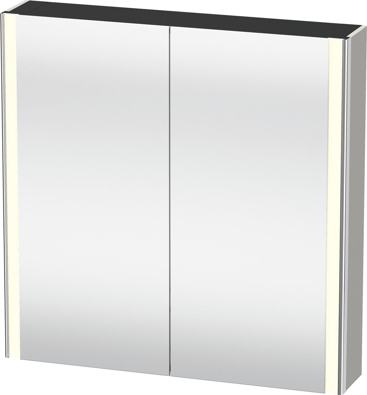 Duravit XSquare Spiegelschrank 800 mm mit LED-Beleuchtung, 2 Schwingtüren & Soft-Close