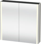 Duravit XSquare Spiegelschrank 800 mm mit LED-Beleuchtung, 2 Schwingtüren & Soft-Close