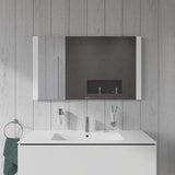 DURAVIT Licht & Spiegel Wandspiegel 1300x700mm mit LED-Beleuchtung und Sensorschalter – Weiß