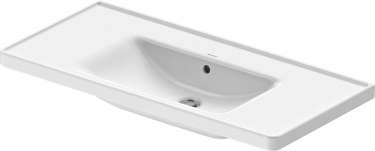 Duravit D-Neo Wandwaschtisch 650 mm weiß mit Überlauf und WonderGliss