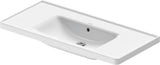 Duravit D-Neo Wandwaschtisch 650 mm weiß mit Überlauf und WonderGliss