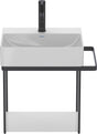 DURAVIT DuraSquare Handwaschbecken 450 mm mit Hahnlochbank, weiß, ohne Überlauf