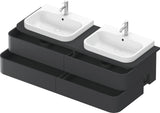 Duravit Happy D.2 Konsolenwaschtischunterbau 1600 mm mit 4 Schubkästen und Tip-On-Technik