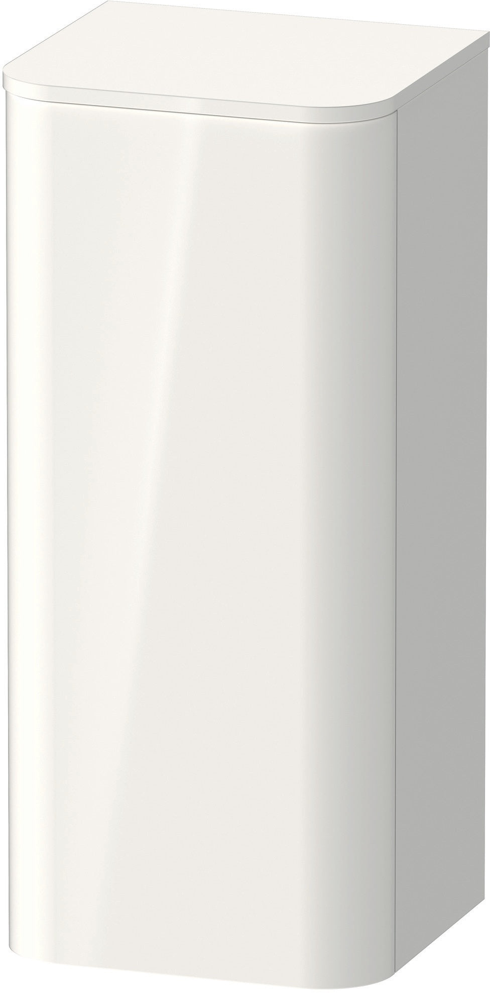 DURAVIT Happy D.2 Halbhochschrank 400 mm taupe supermatt mit Tip-on und Soft-Close