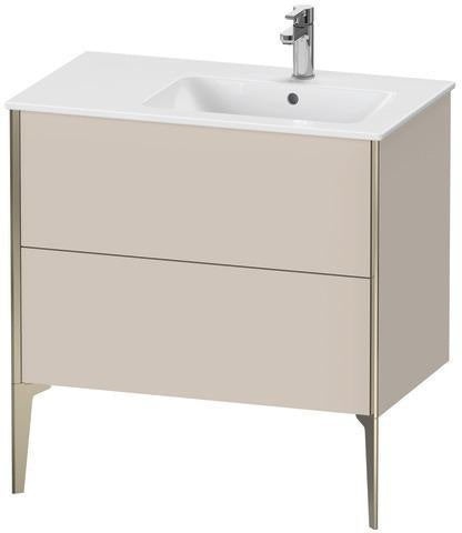 Duravit Waschtischunterbau XVIU 810x834x480mm 2 Auszüge Ahorn Mitte Schürze