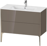Duravit XViu Waschtischunterbau bodenstehend 1010 mm, 2 Auszüge, weiß matt, Tip-On