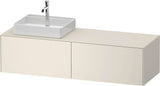 DURAVIT White Tulip Konsolen-Waschtischunterbau 1600 mm wandhängend, 2 Auszüge, weiß seidenmatt