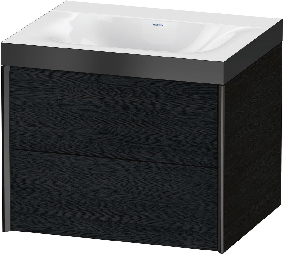 DURAVIT XViu c-bonded Waschtischunterschrank 600 mm, 2 Schubkästen, Eiche, wandhängend