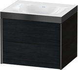 DURAVIT XViu c-bonded Waschtischunterschrank 600 mm, 2 Schubkästen, Eiche, wandhängend