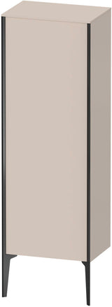 DURAVIT XViu Halbhochschrank 1330 mm, rechts, matt basalt, Push-Open & Soft-Close