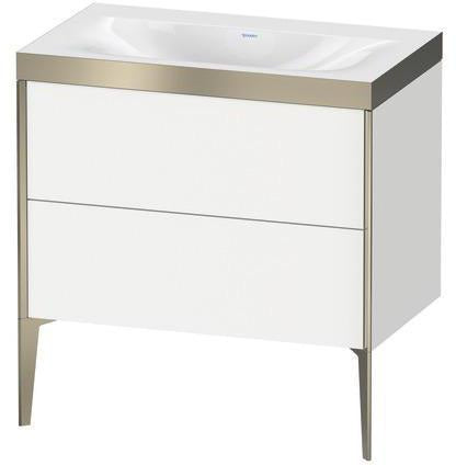 Duravit Möbelwaschtischset XVIU 800x480mm Chaos mit Möbelwaschtisch Viu und Unterbau