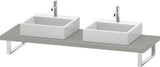 Duravit DuraStyle Konsole 2 Ausschnitte 45x550x800-2000 mm Weiß Matt