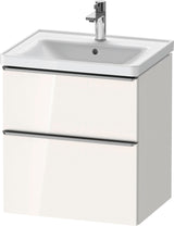 Duravit D-Neo Waschtischunterbau 584 mm betongrau matt mit Auszug und Schubkasten