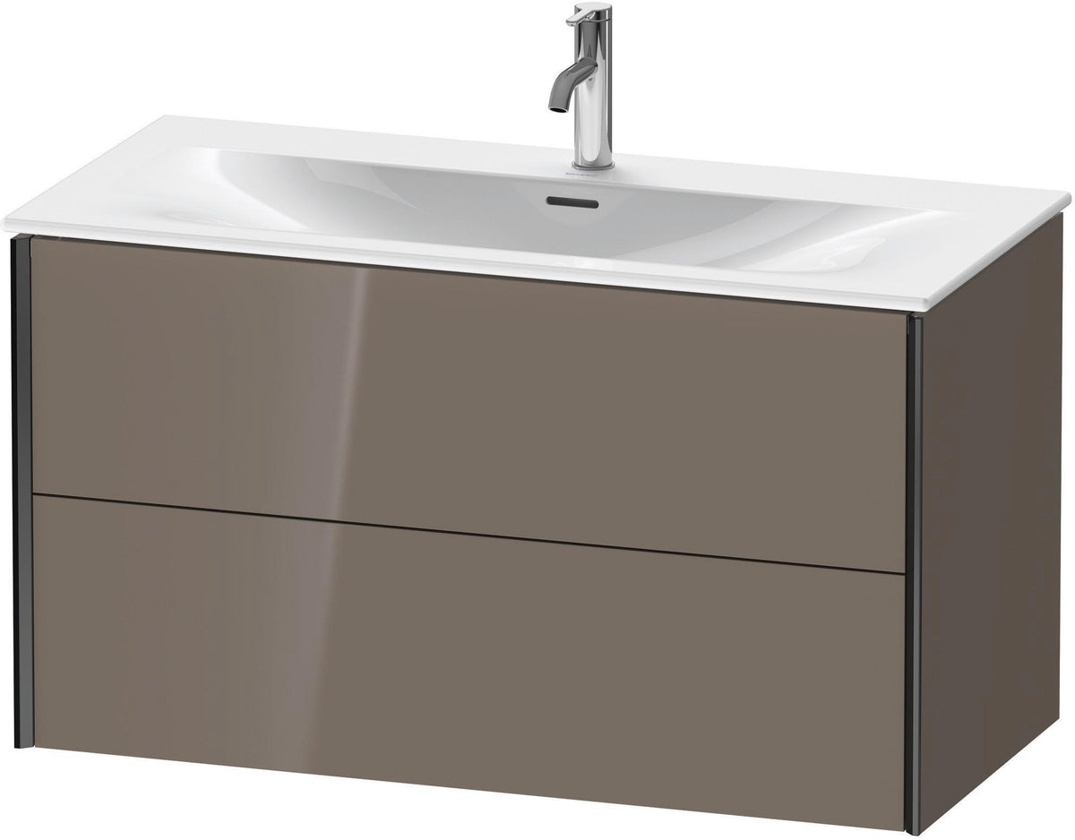DURAVIT XViu Waschtischunterbau wandhängend 1010 mm, 2 Schubkästen, weiß matt – mit Tip-On-Technik