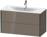 DURAVIT XViu Waschtischunterbau wandhängend 1010 mm, 2 Schubkästen, weiß matt – mit Tip-On-Technik