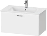 Duravit XBase Waschtischunterbau 600 mm wandhängend, 1 Auszug, weiß matt, mit Soft-Close