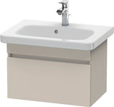 DURAVIT DuraStyle Waschtischunterbau wandhängend 580 mm betongrau matt mit Soft-Close-Auszug