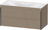 Duravit XViu c-bonded Waschtischunterschrank 1000 mm Eiche mit 2 Schubkästen