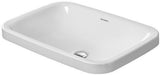 DURAVIT DuraStyle Einbauwaschtisch 600 mm weiß ohne Hahnloch & Überlauf