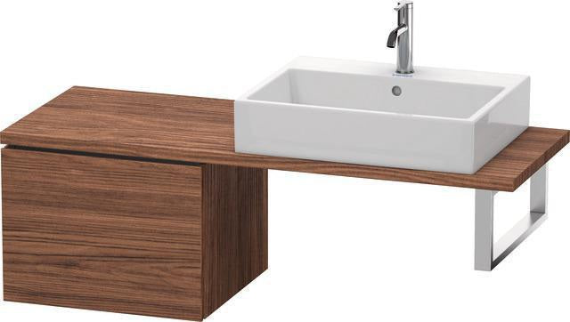 Duravit L-Cube Konsolenunterschrank 520 mm amerikanisch Nussbaum mit Tip-On-Technik