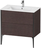 DURAVIT XViu Waschtischunterbau bodenstehend 594x810x480 mm mit 2 Auszügen, weiß matt
