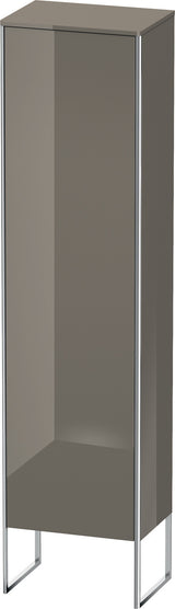 DURAVIT Hochschrank XSquare Flannel Grey Hochglanz 2016 mm – bodenstehend, 1 Tür, Tip-On