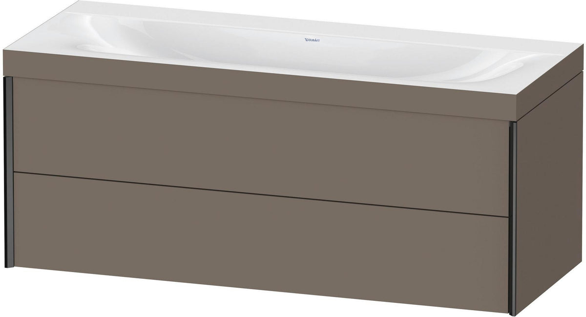 DURAVIT XViu c-bonded Waschtischunterbauset 1200 mm wandhängend mit 2 Schubkästen