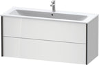 weiß hochglanz / Mitteldichte Faserplatte (MDF) / 2Schubk.,schwarz matt/weiß