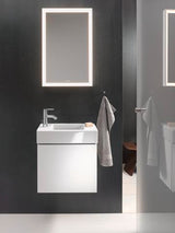 DURAVIT L-Cube Waschtischunterbau 480 mm wandhängend, 1 Tür, betongrau matt