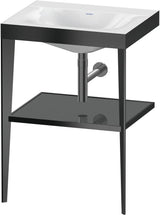 DURAVIT XViu c-bonded Waschtischset 600 mm champagner matt apricot pearl