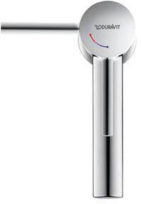 Duravit Circle Einhebel-Waschtischmischer Chrom – ohne Zugstange, 100 mm Auslauf, Keramikmischsystem