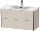 Duravit Waschtischunterbau XVIU 1010x557x480mm 2 Schubladen Programm Charisma taupe seidig-matt