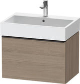 Duravit D-Neo Waschtischunterbau 684 mm Eiche Terra Matt mit Auszug und Bronze-Griff