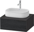 DURAVIT Zencha Konsolen-Waschtischunterbau 650 mm Eiche Anthrazit mit 1 Auszug und Push-Open