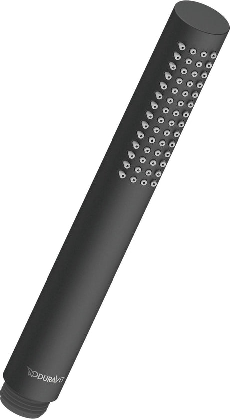 DURAVIT Stabbrause MinusFlow Rund Rain Schwarz Matt – Handbrause mit Antikalksystem, Messing