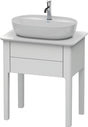 DURAVIT Luv Waschtischunterbau bodenstehend 638 mm weiß seidenmatt mit 1 Auszug